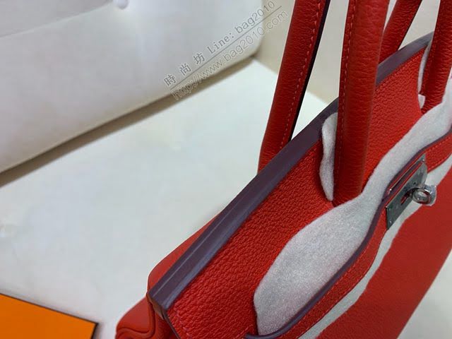 Hermes女包 愛馬仕Birkin Hermes鉑金包 togo小牛皮 半手工蠟線縫製 Hermes手提女包  am1883